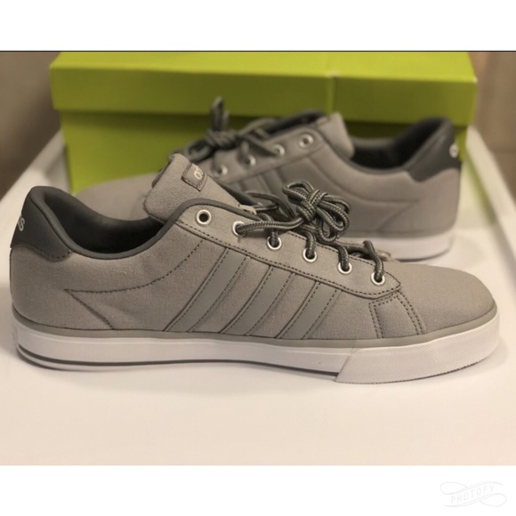 adidas Other - NWT adidasNEO grey canvas/leather stripe